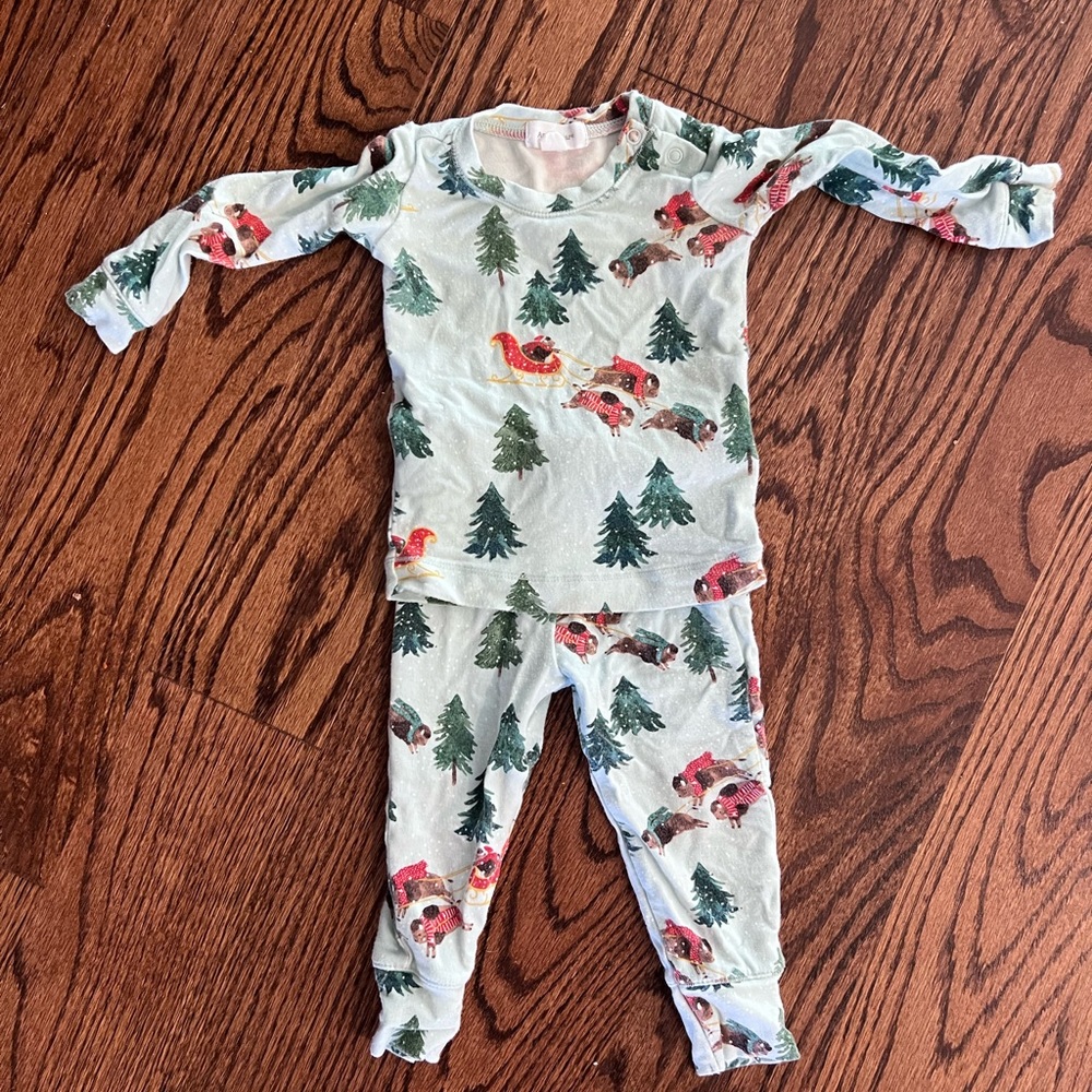 Angel Dear Buffalo Christmas Pajamas